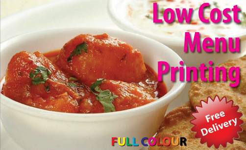 takeaway menu printing
